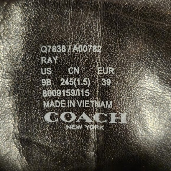 COACH Ray Outline High Top Sneakers style #Q7838 - Picture 6 of 6